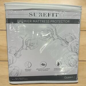 Surefit Premier Mattress Protector Queen 60"x80" Allergen Barrier/Waterproof NEW